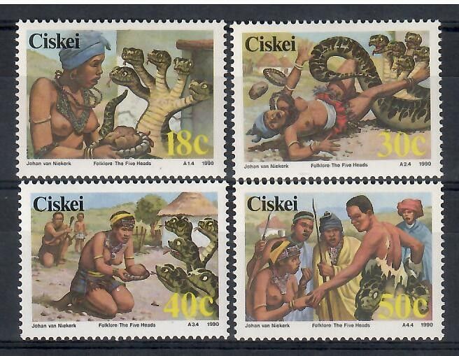 Znaczek Ciskei 1990 Mi 166-169 Czyste **