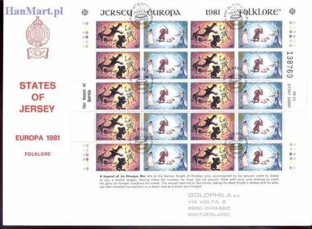 Znaczek Jersey 1981 Mi 253-256 FDC