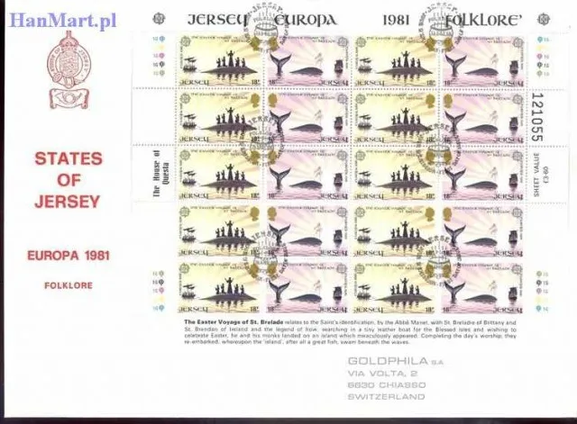 Znaczek Jersey 1981 Mi 253-256 FDC