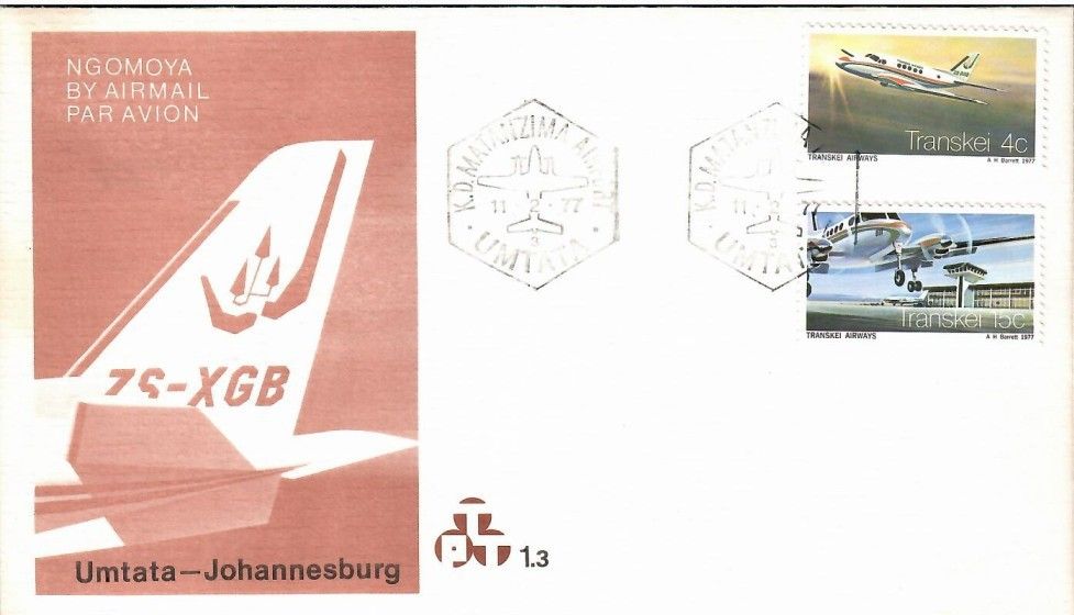 Znaczek Transkei 1977 Mi 22-23 FDC