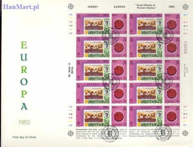 Znaczek Jersey 1983 Mi 299-302 FDC