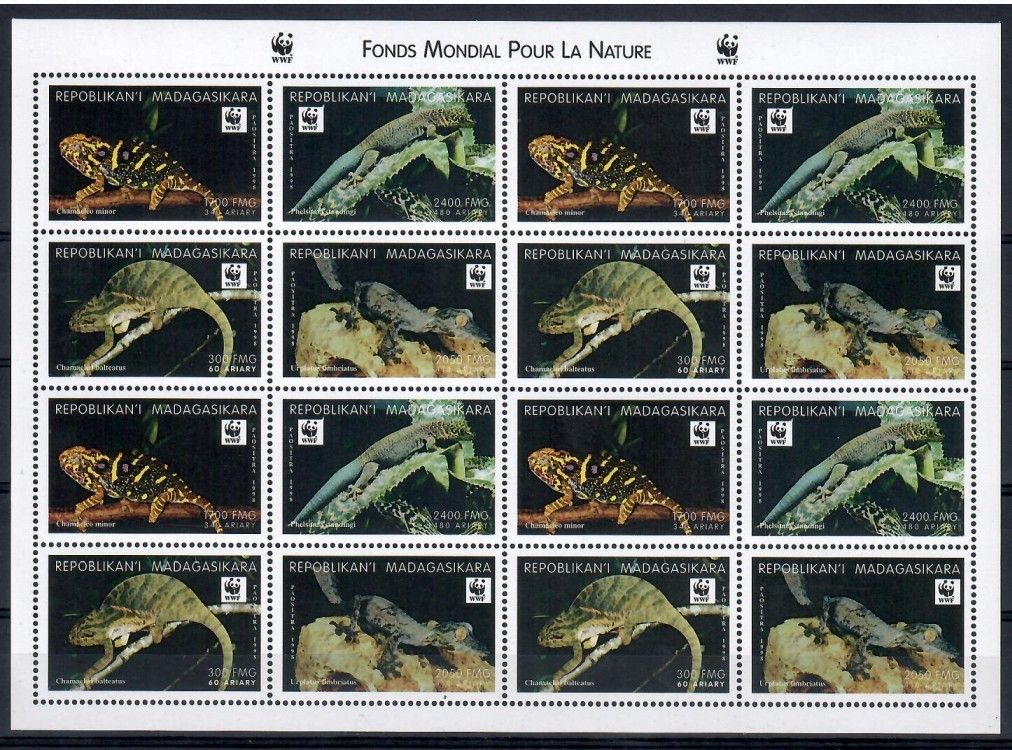 Znaczek Madagaskar 1999 Mi ark 2313-2316 Czyste **