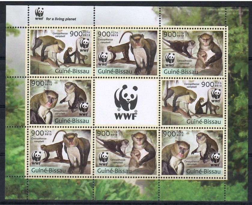 Znaczek Gwinea Bissau 2013 Mi ark 6644-6647 Czyste **