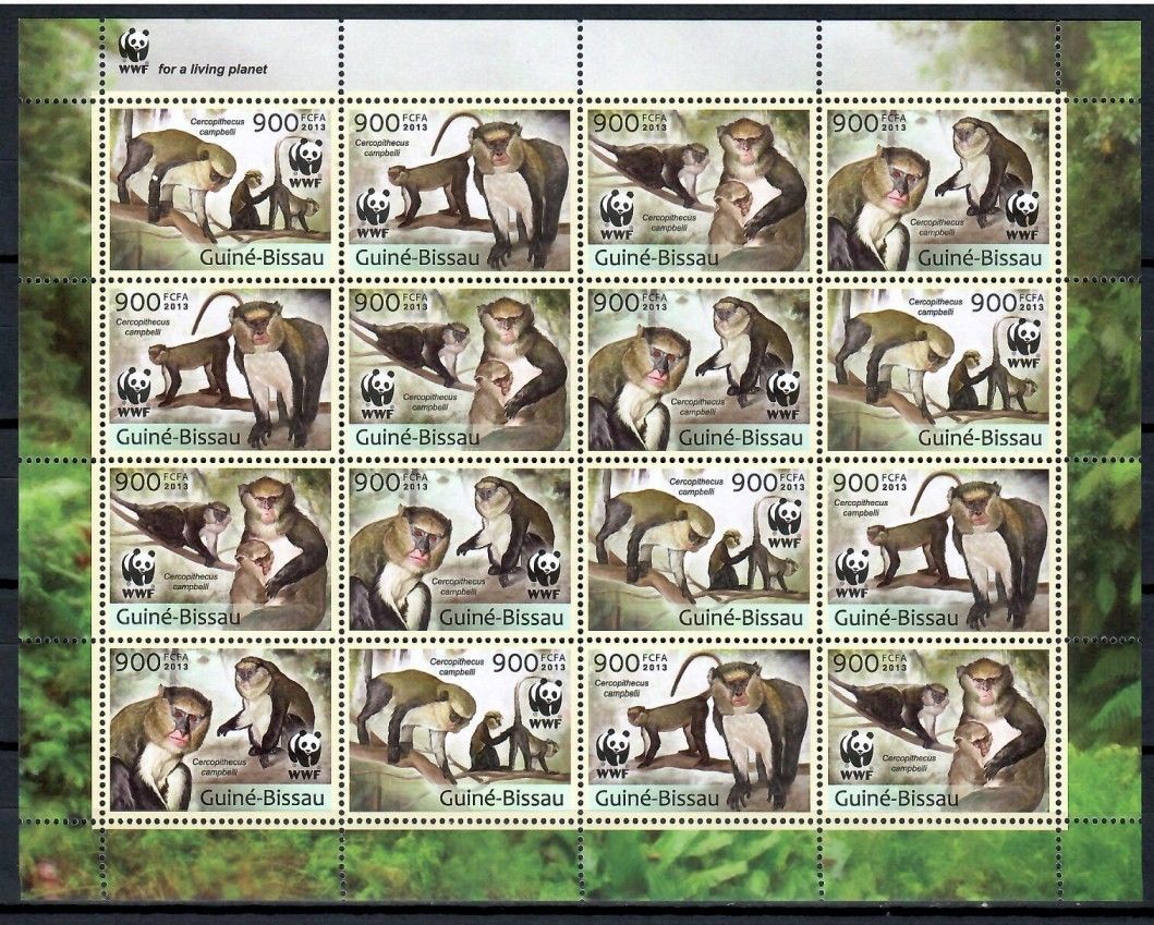 Znaczek Gwinea Bissau 2013 Mi ark 6644-6647 Czyste **