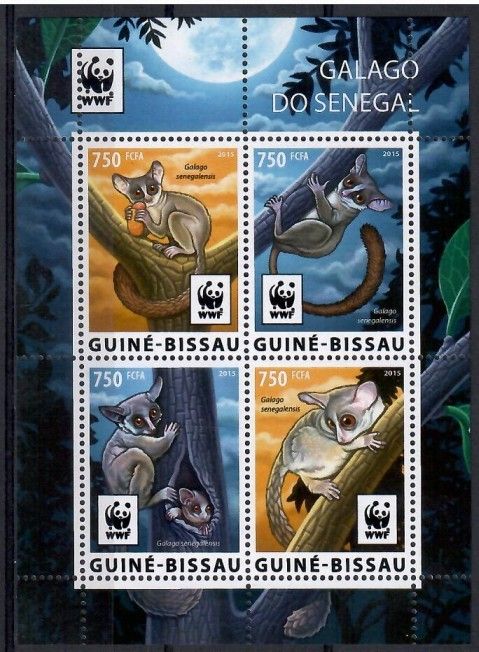 Znaczek Gwinea Bissau 2015 Mi ark 8278-8281 Czyste **