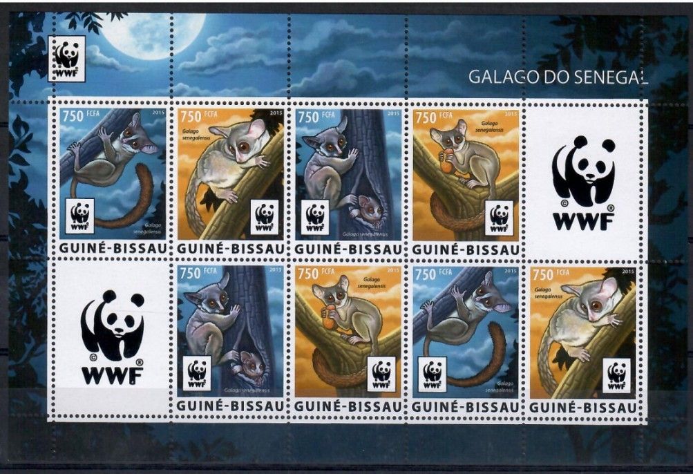 Znaczek Gwinea Bissau 2015 Mi ark 8278-8281 Czyste **