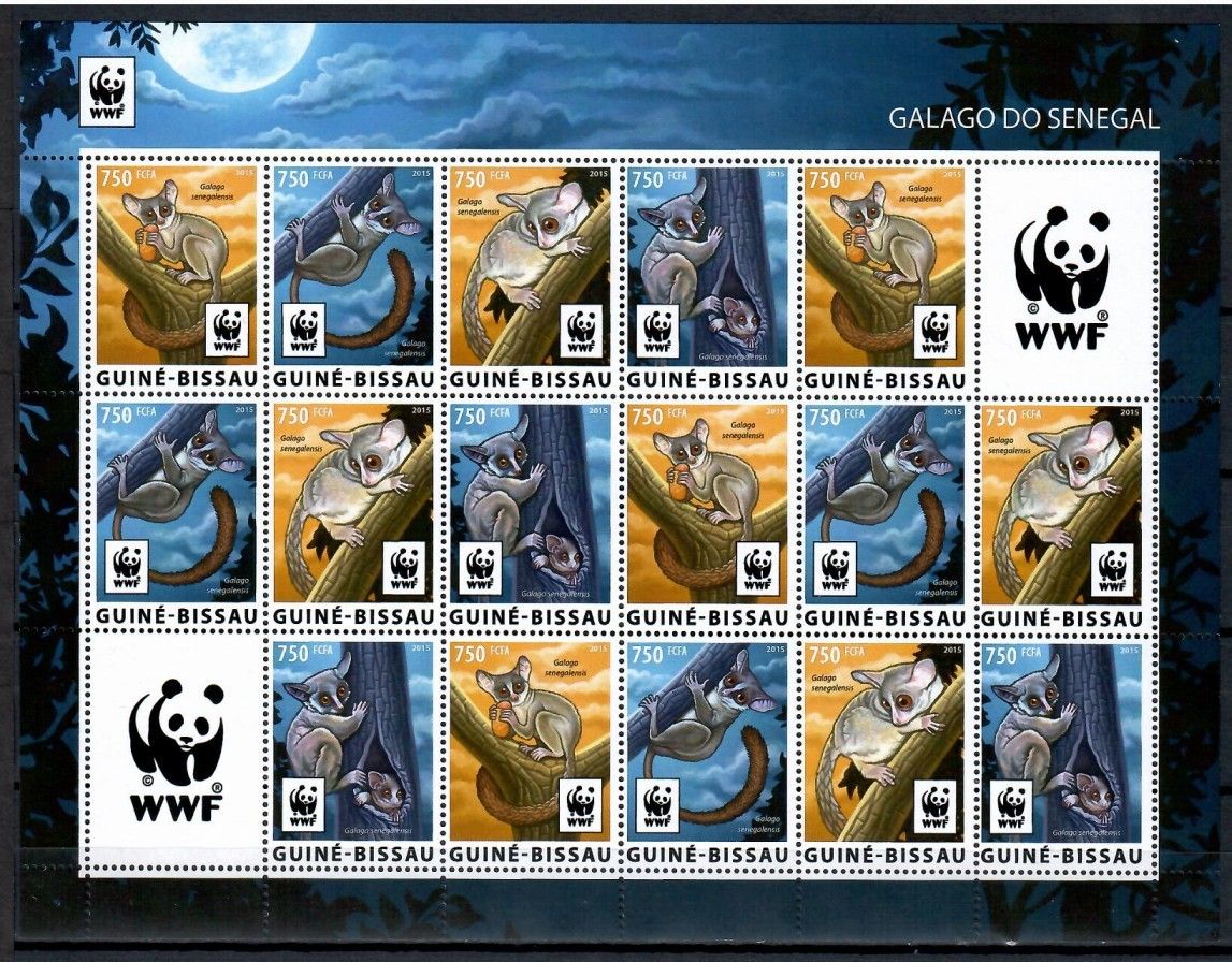 Znaczek Gwinea Bissau 2015 Mi zd ark 8278-8281 Czyste **