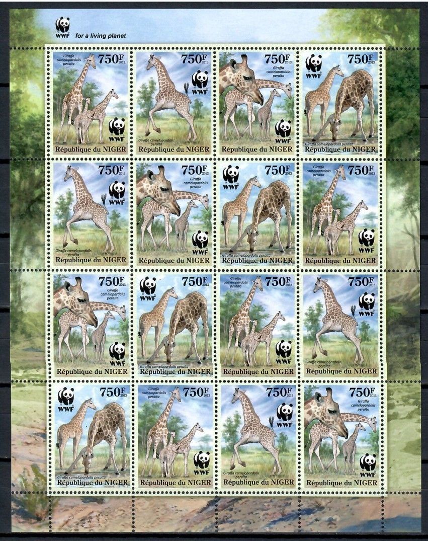 Znaczek Niger 2013 Mi ark 2142-2145 Czyste **