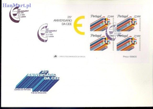Znaczek Portugalia 1982 Mi bl 34 FDC