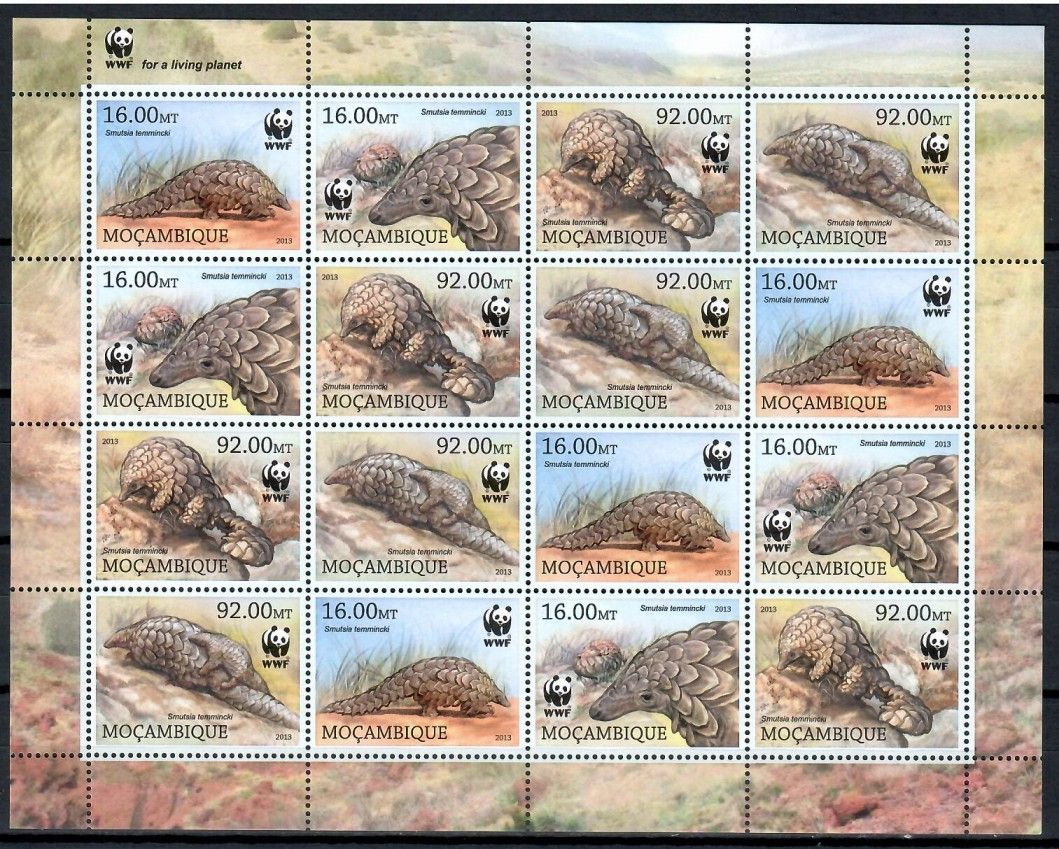 Znaczek Mozambik 2013 Mi ark 6429-6432 Czyste **