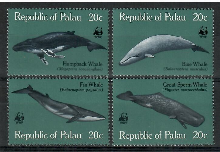 Znaczek Palau 1983 Mi 20-23 Czyste **