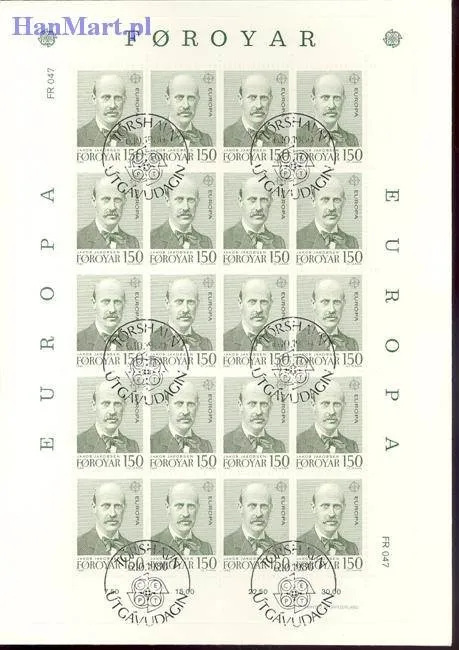 Znaczek Wyspy Owcze 1980 Mi 53-54 FDC