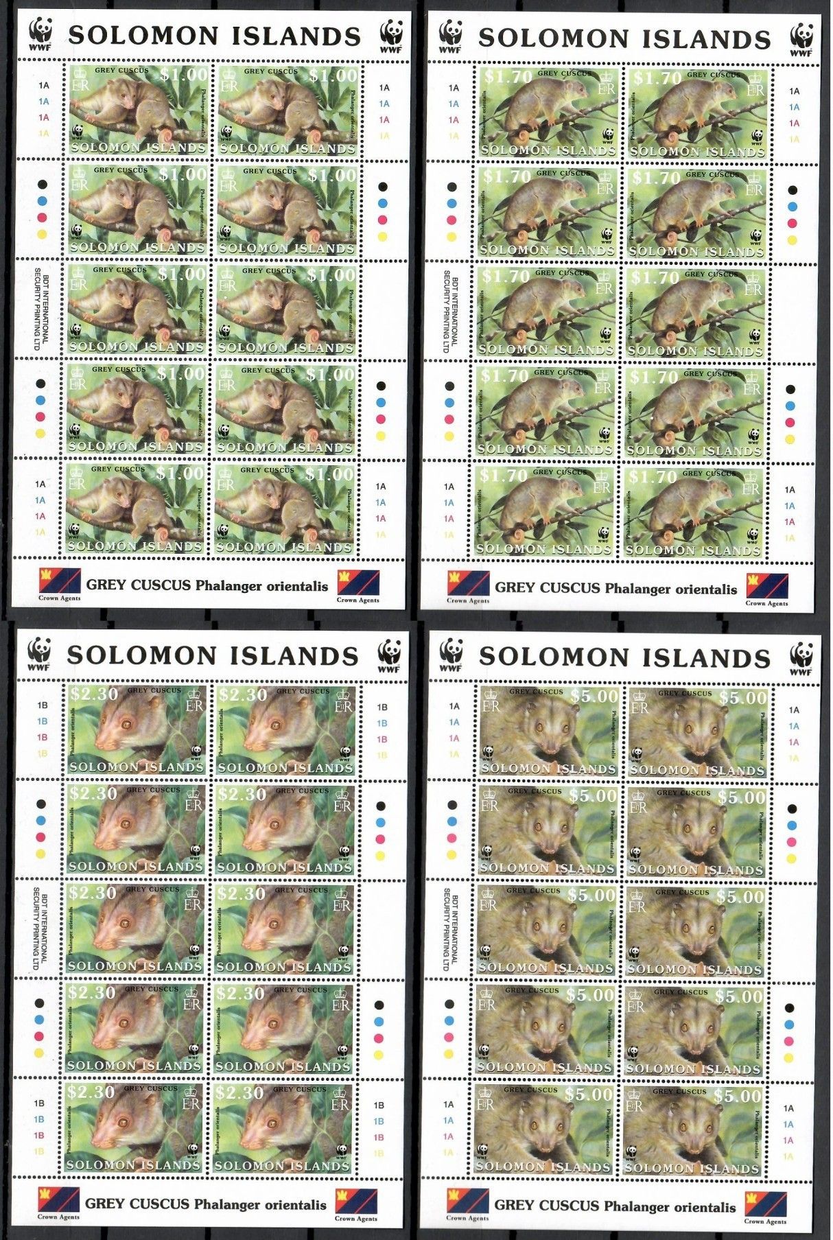 Znaczek Wyspy Salomona 2002 Mi ark 1062-1065 Czyste **
