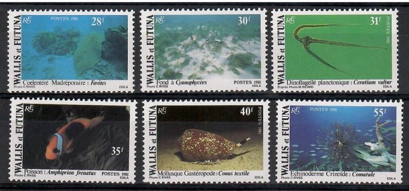 Znaczek Wallis et Futuna 1981 Mi 390-395 Czyste **