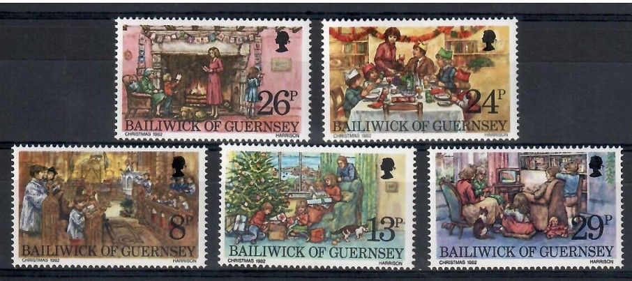 Znaczek Guernsey 1982 Mi 255-259 Czyste **