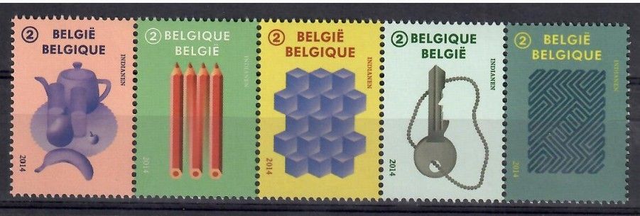 Znaczek Belgia 2014 Mi 4508-4512 Czyste **