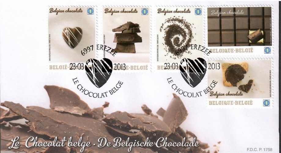 Znaczek Belgia 2013 Mi 4361-4365 FDC