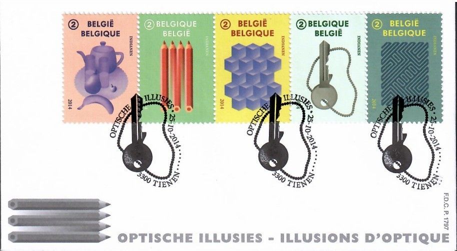 Znaczek Belgia 2014 Mi 4508-4512 FDC