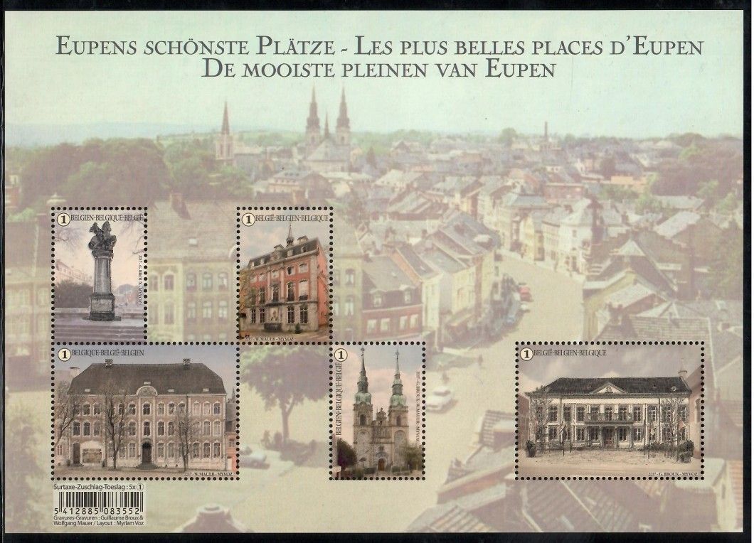 Znaczek Belgia 2017 Mi bl 212 Czyste **