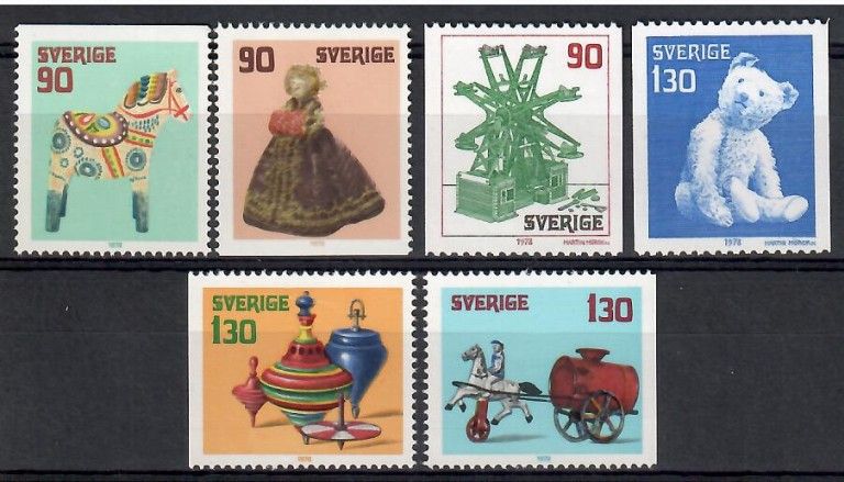Znaczek Szwecja 1978 Mi 1045-1050 Czyste **