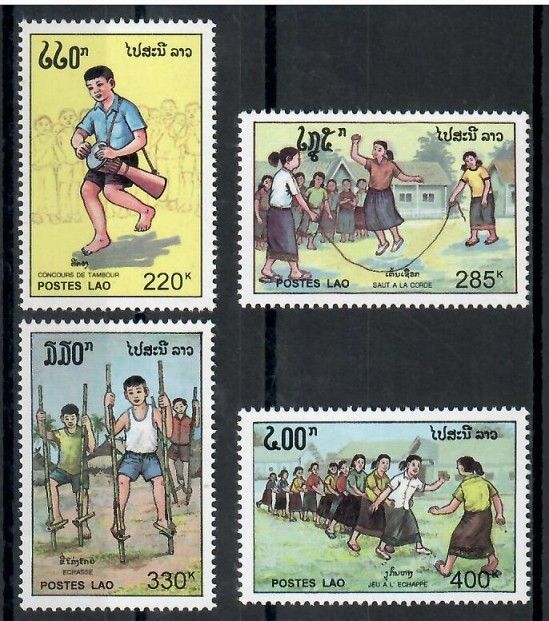 Znaczek Laos 1992 Mi 1329-1332 Czyste **