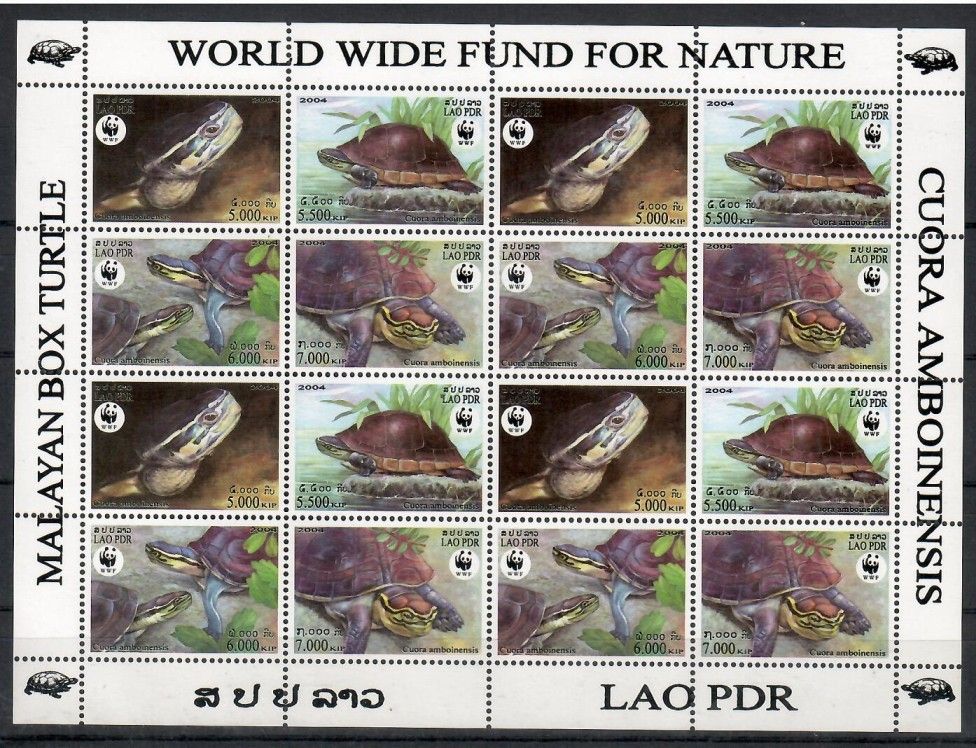 Znaczek Laos 2004 Mi ark 1927-1930 Czyste **