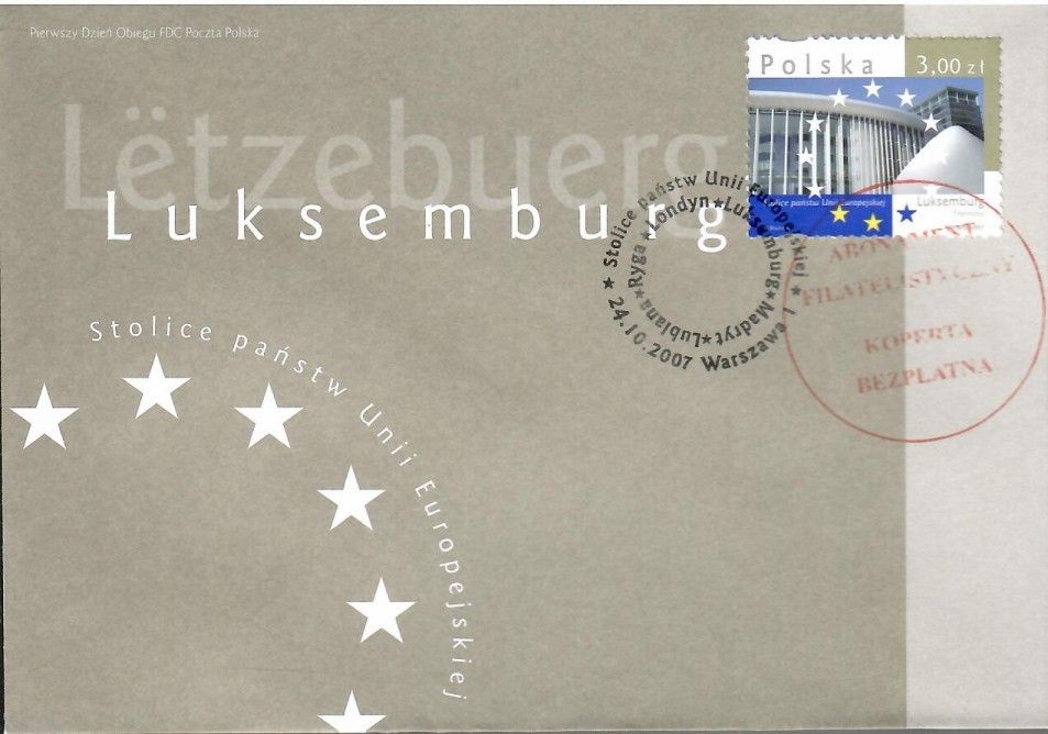 Znaczek Polska 2007 Mi 4337 Fi 4186 FDC