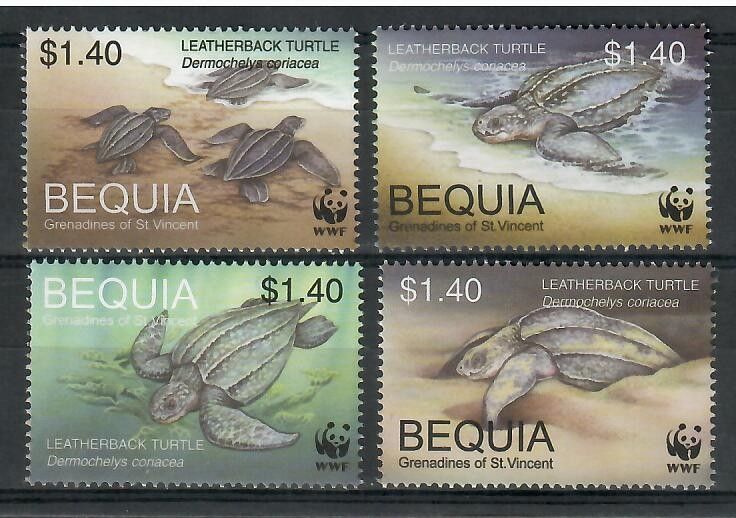 Znaczek Bequia 2001 Mi 306-309 Czyste **
