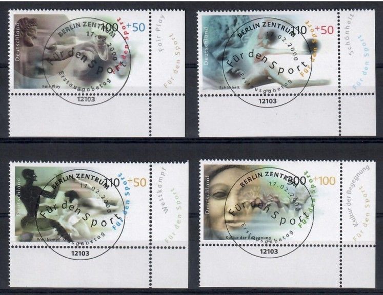 Znaczek Niemcy 2000 Mi abo 2094-2097 Stemplowane