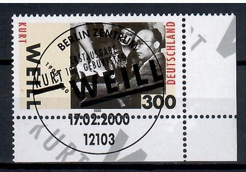 Znaczek Niemcy 2000 Mi abo 2100 Stemplowane
