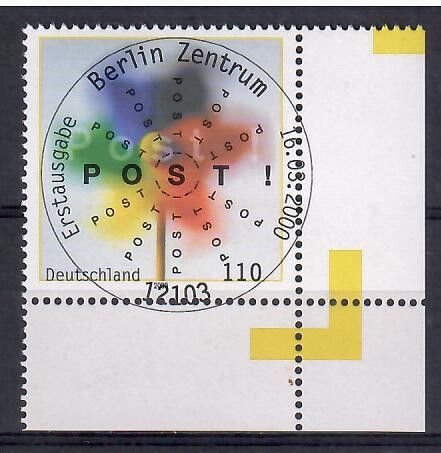 Znaczek Niemcy 2000 Mi abo 2106 Stemplowane