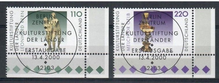 Znaczek Niemcy 2000 Mi abo 2107-2108 Stemplowane