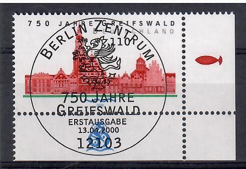 Znaczek Niemcy 2000 Mi abo 2111 Stemplowane