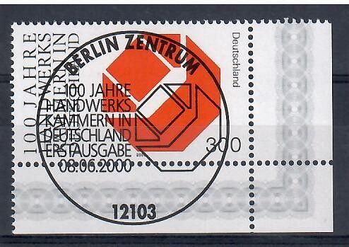 Znaczek Niemcy 2000 Mi abo 2124 Stemplowane