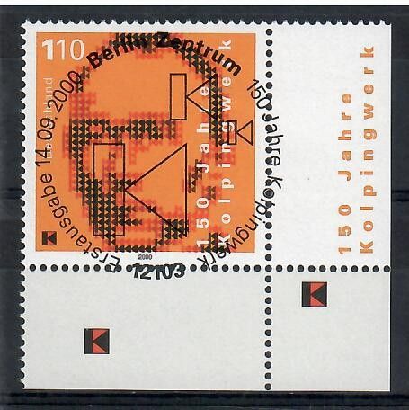 Znaczek Niemcy 2000 Mi abo 2135 Stemplowane