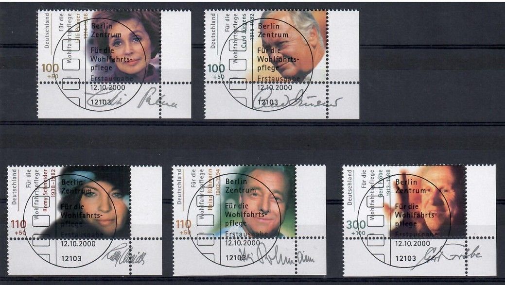 Znaczek Niemcy 2000 Mi abo 2143-2147 Stemplowane