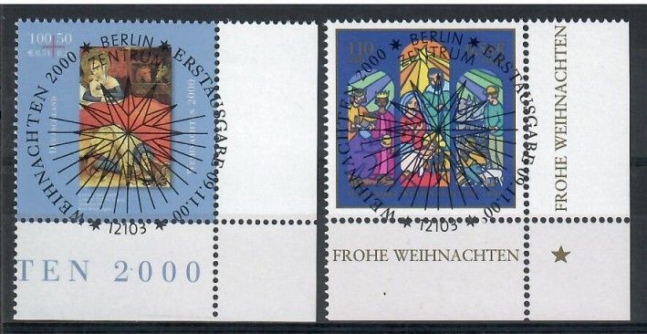 Znaczek Niemcy 2000 Mi abo 2151-2152 Stemplowane