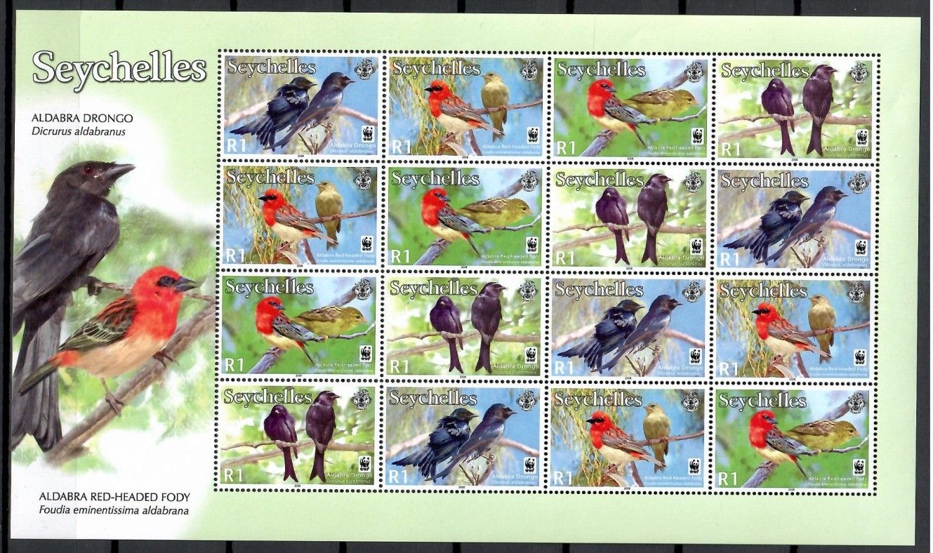 Znaczek Seszele 2008 Mi ark 911-914 Czyste **