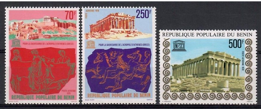Znaczek Benin 1978 Mi 156-158 Czyste **