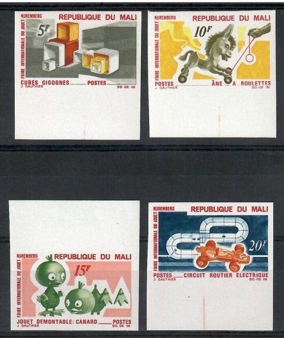 Znaczek Mali 1969 Mi 197-200B Czyste **