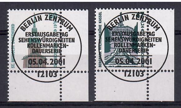 Znaczek Niemcy 2001 Mi abo 2176-2177 Stemplowane