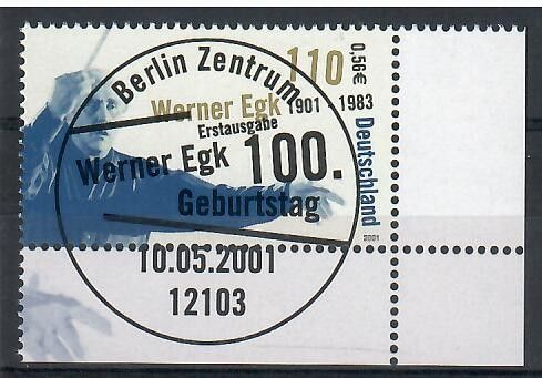 Znaczek Niemcy 2001 Mi abo 2186 Stemplowane
