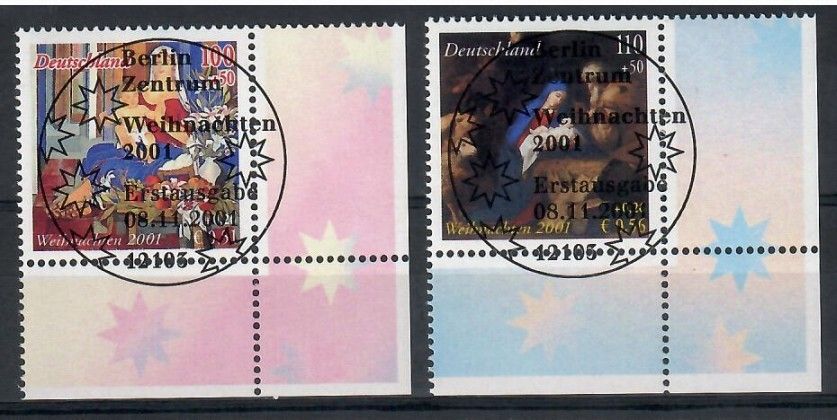 Znaczek Niemcy 2001 Mi abo 2226-2227 Stemplowane