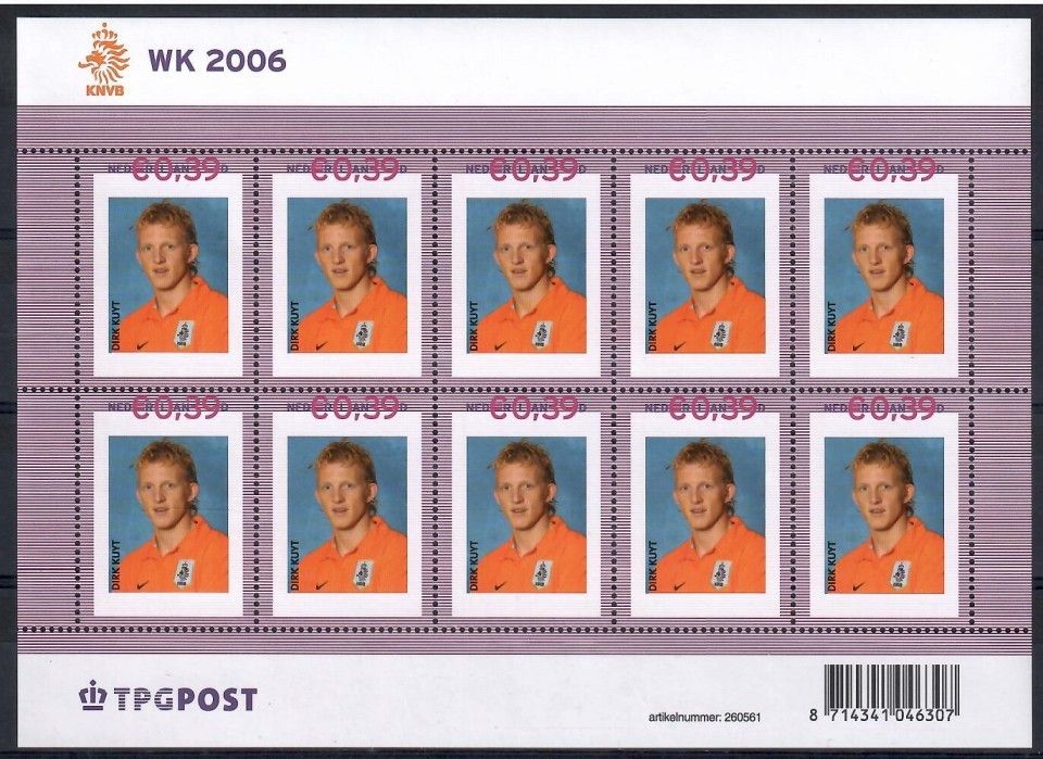 Znaczek Holandia 2006 Mi per ark 2401 Czyste **