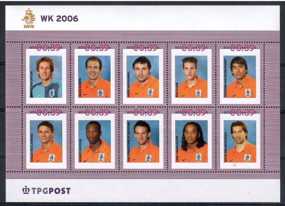 Znaczek Holandia 2006 Mi per ark 2401 Czyste **