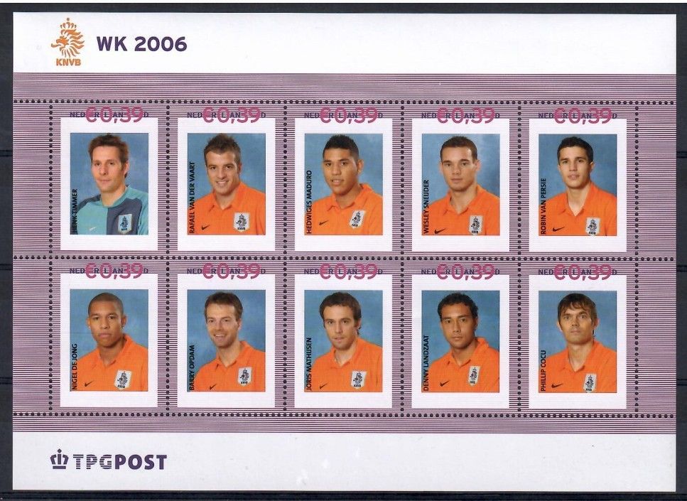 Znaczek Holandia 2006 Mi per ark 2401 Czyste **