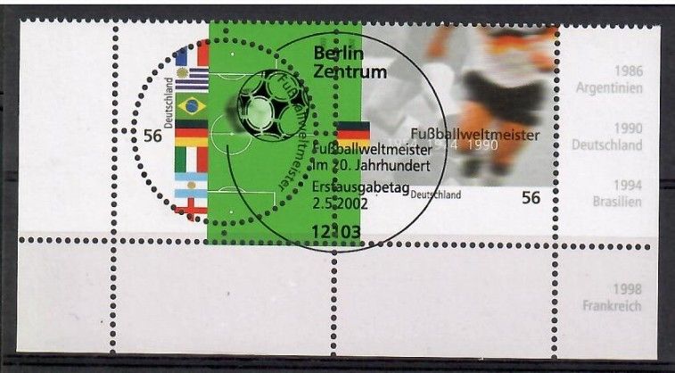 Znaczek Niemcy 2002 Mi abo 2258-2259 Stemplowane