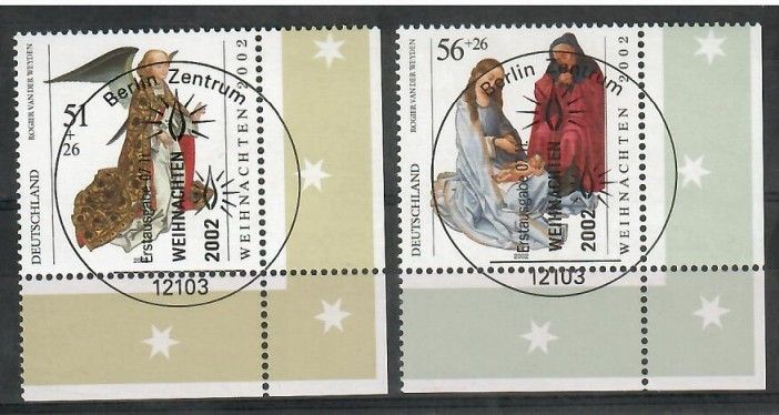 Znaczek Niemcy 2002 Mi abo 2285-2286 Stemplowane