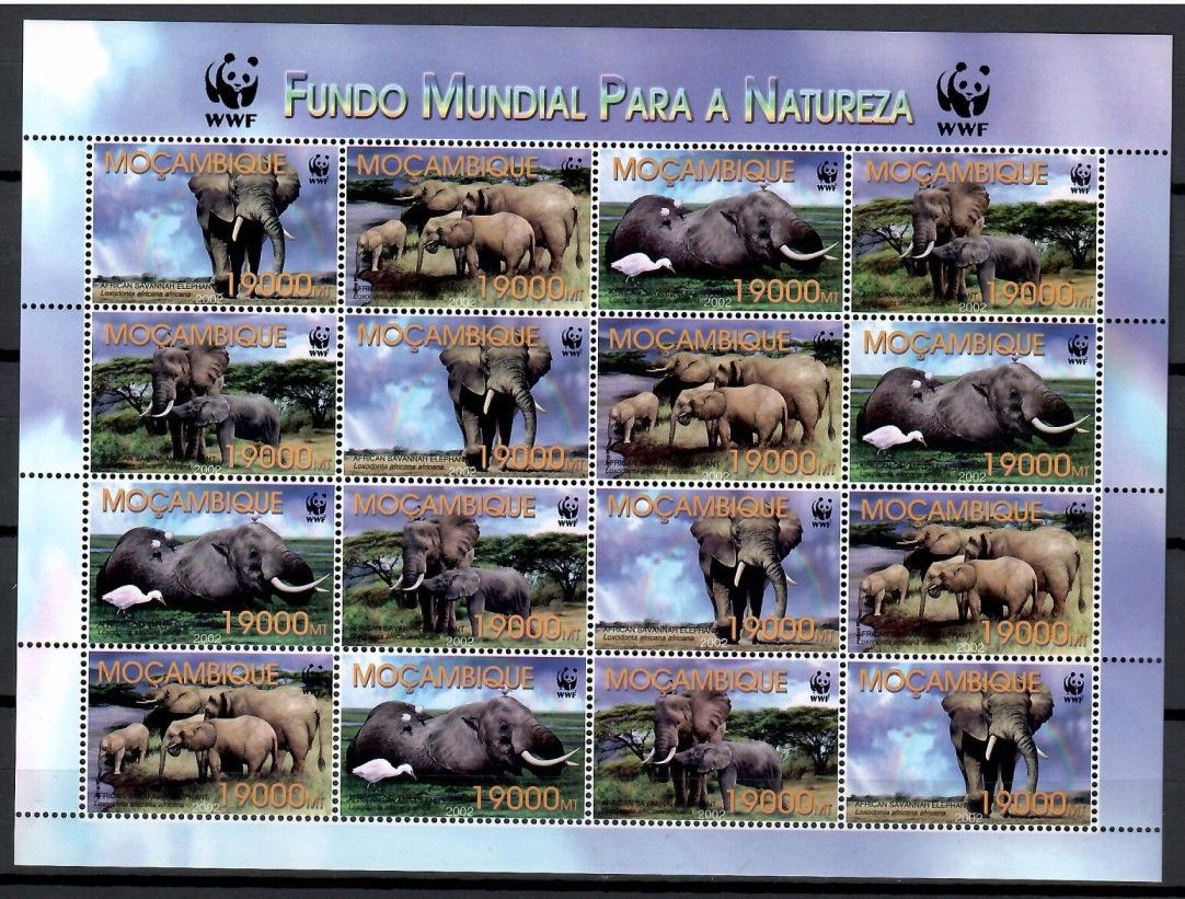 Znaczek Mozambik 2002 Mi zd ark 2393-2396 Czyste **