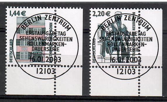 Znaczek Niemcy 2003 Mi abo 2306-2307 Stemplowane